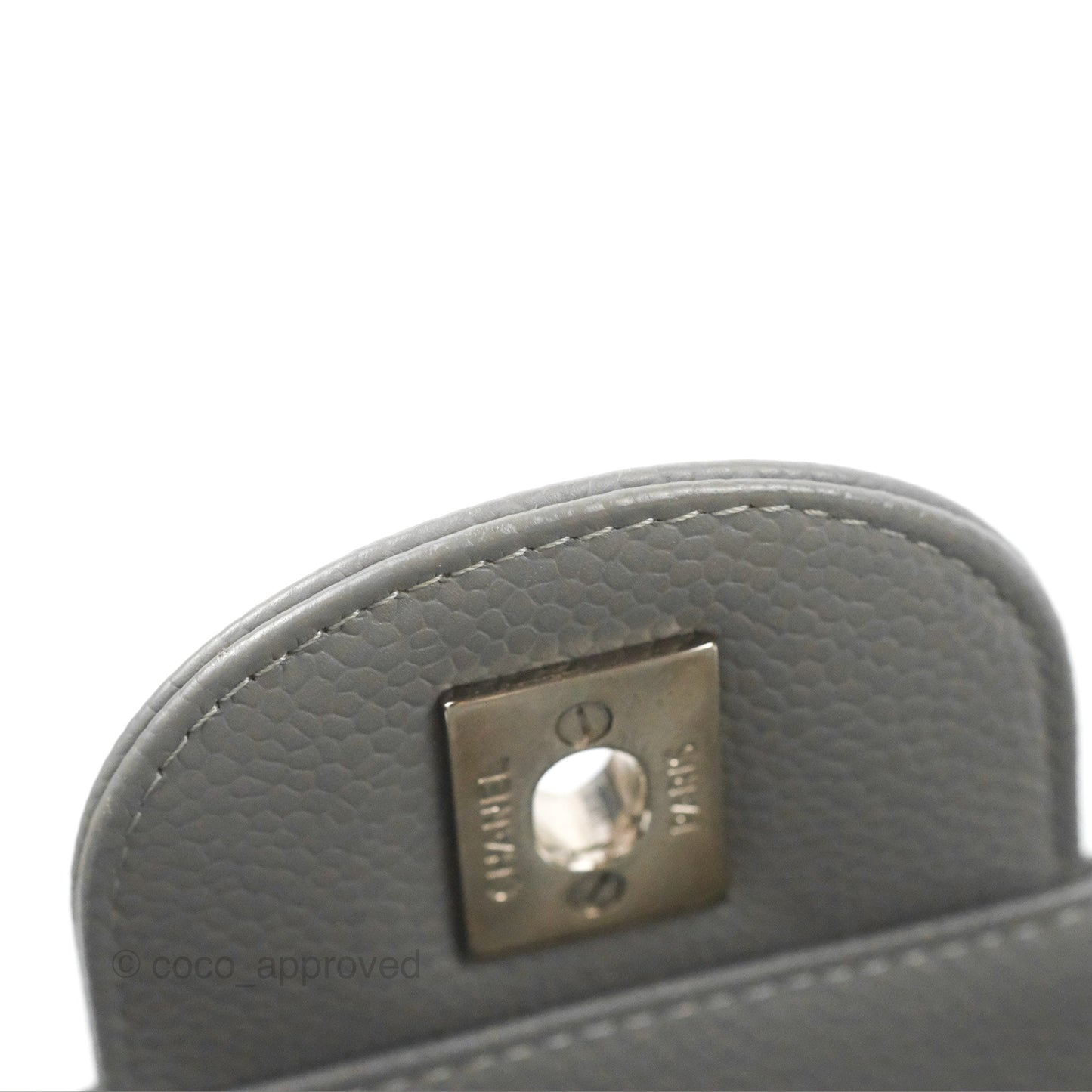 Chanel Jumbo Single Flap Grey Caviar Silver Hardware⁣⁣