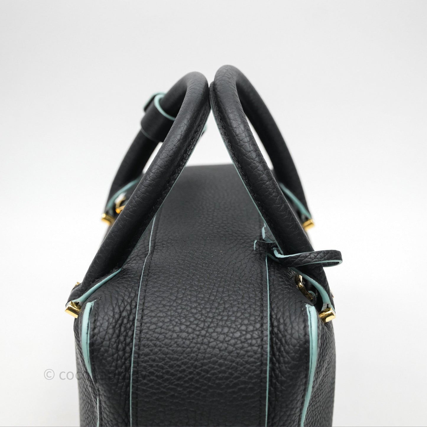 Delvaux Cool Box Mini Taurillon Soft Grained Calfskin Black