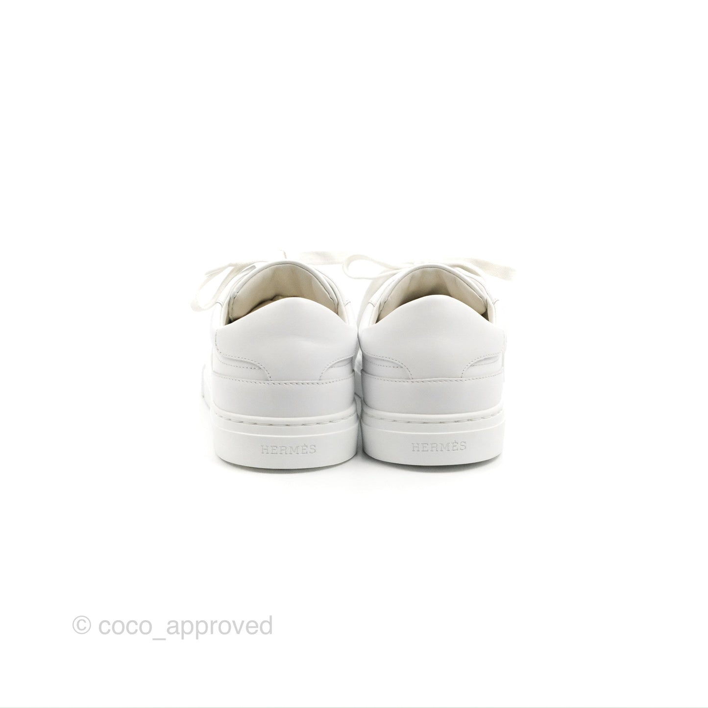 Hermès Day Sneaker Kelly Blanc Palladium Size 36.5