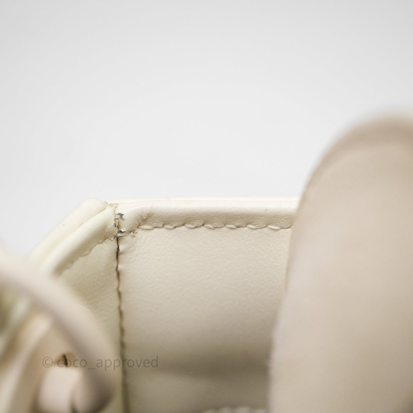Dior Micro Lady Dior Latte Cannage Calfskin with Diamond Motif