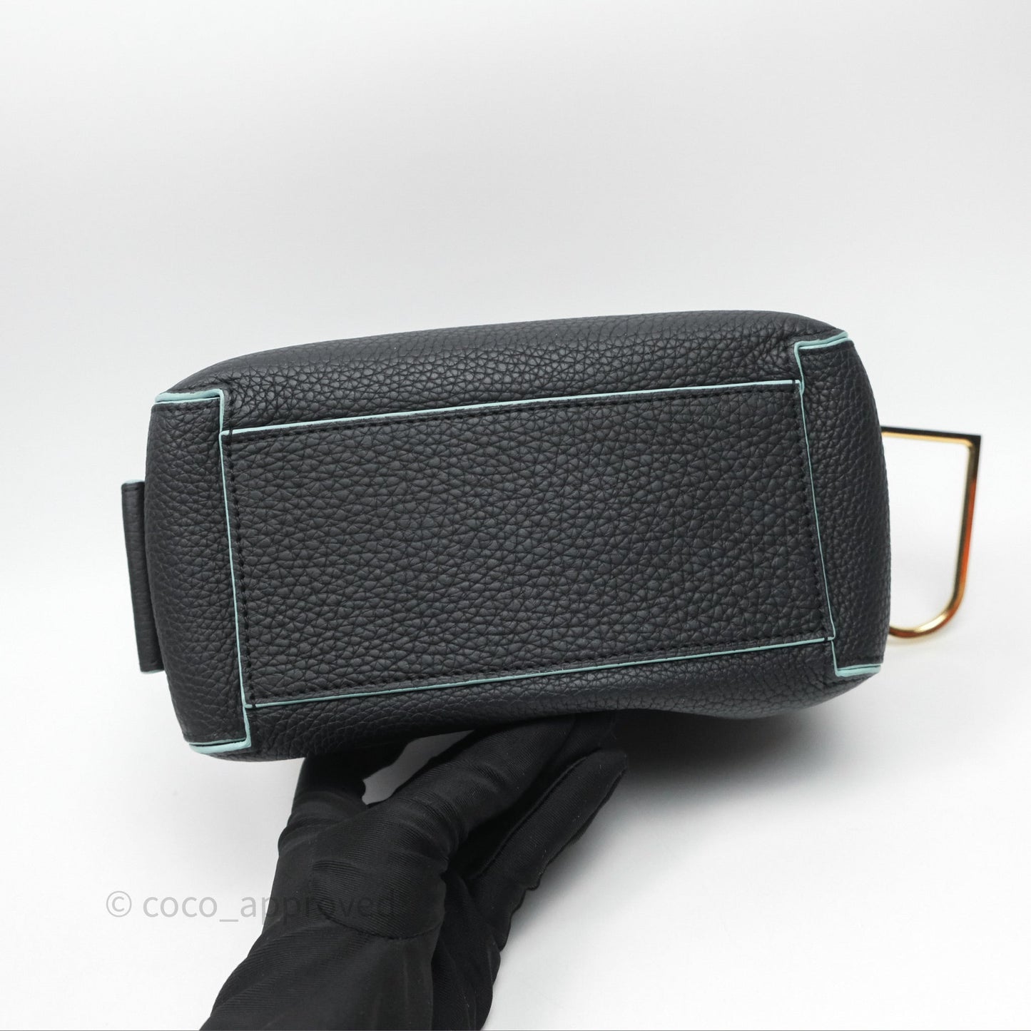 Delvaux Cool Box Mini Taurillon Soft Grained Calfskin Black