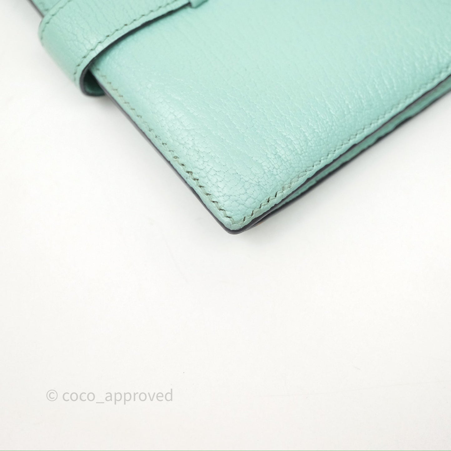 Hermes Bearn Compact Wallet Green Chevre Mysore Palladium Hardware