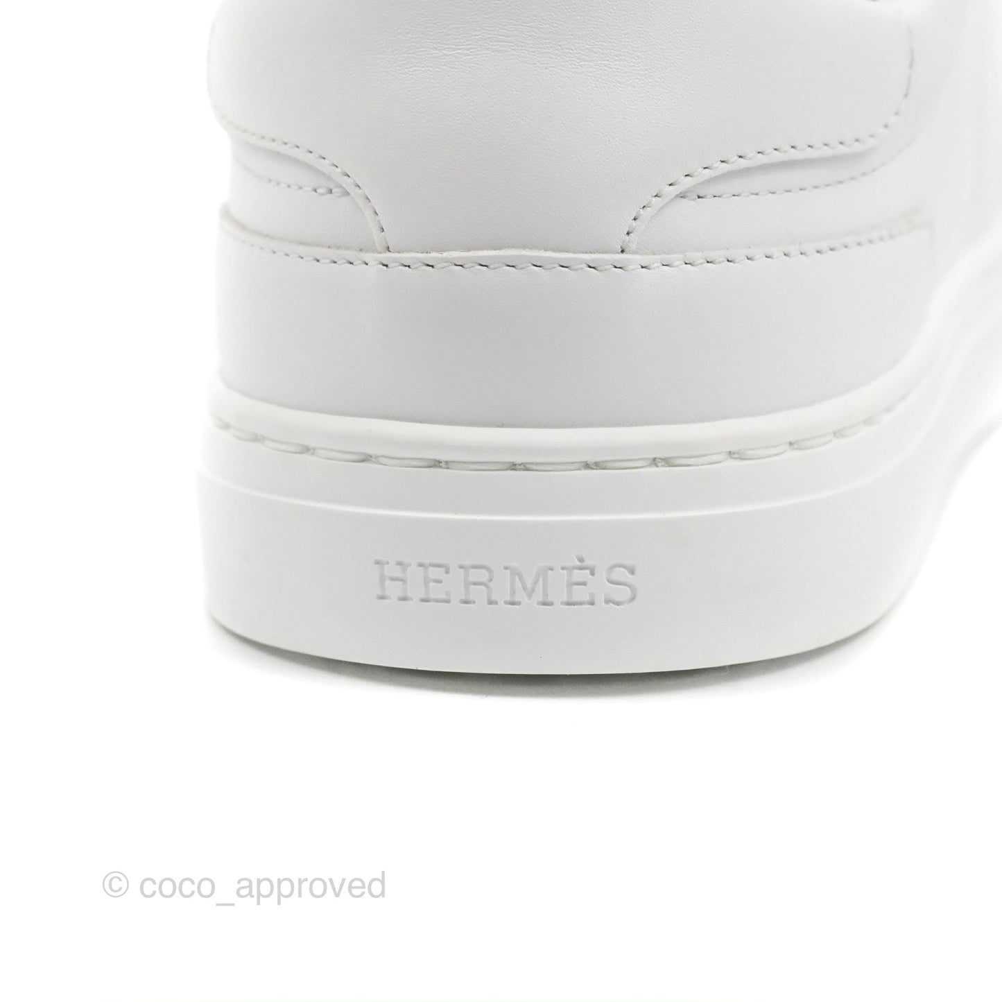 Hermès Day Sneaker Kelly Blanc Palladium Size 36.5