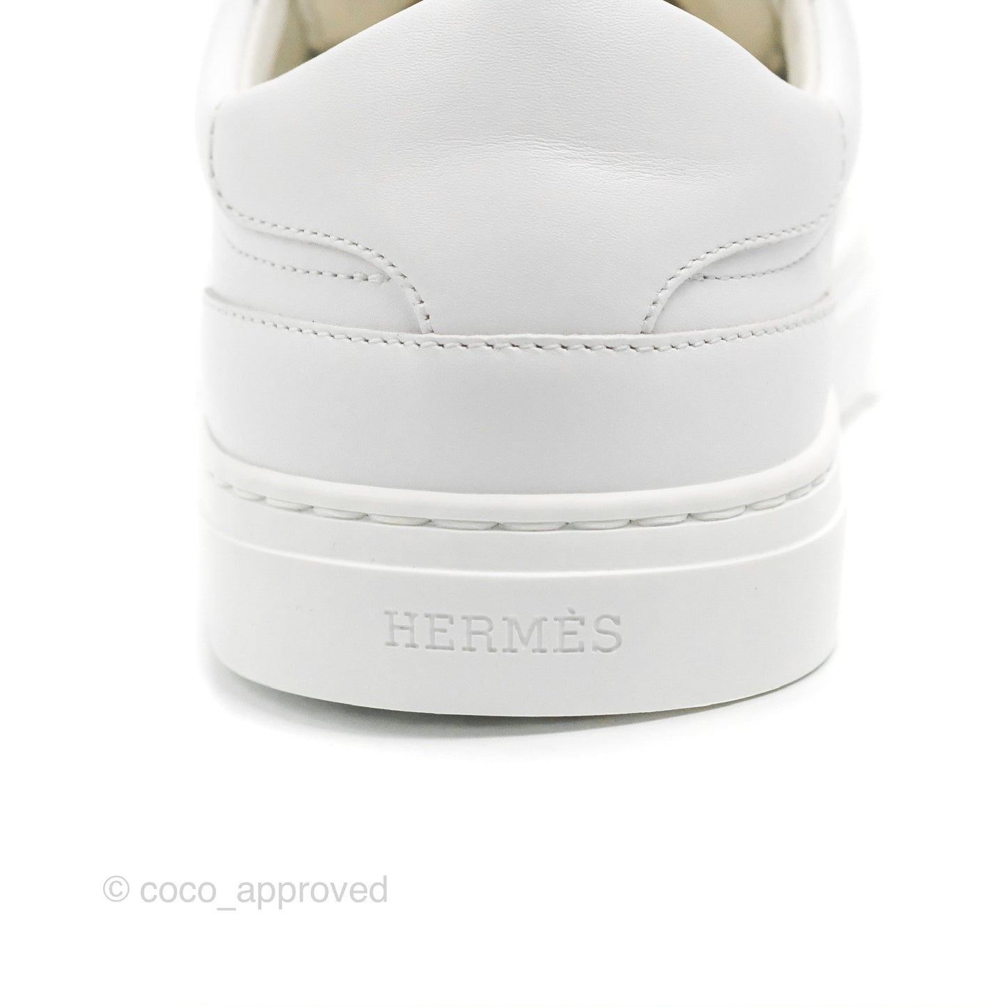 Hermès Day Sneaker Kelly Blanc Palladium Size 36.5