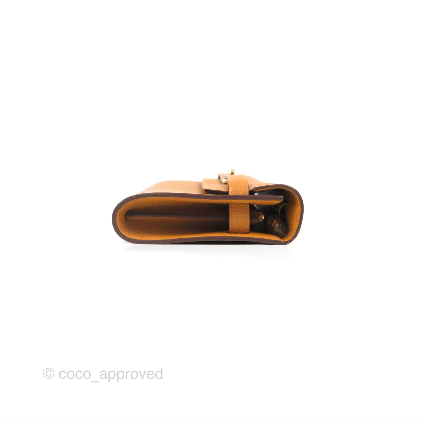 Hermès Kelly To Go Wallet Caramel Chevre Mysore Gold Hardware