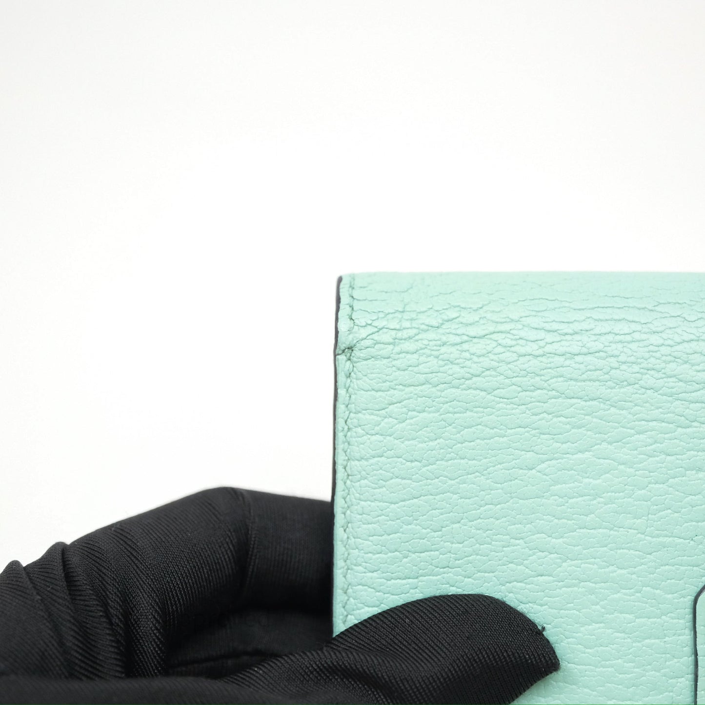Hermes Bearn Compact Wallet Green Chevre Mysore Palladium Hardware