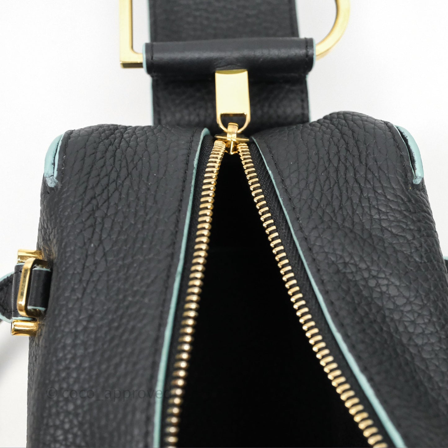Delvaux Cool Box Mini Taurillon Soft Grained Calfskin Black