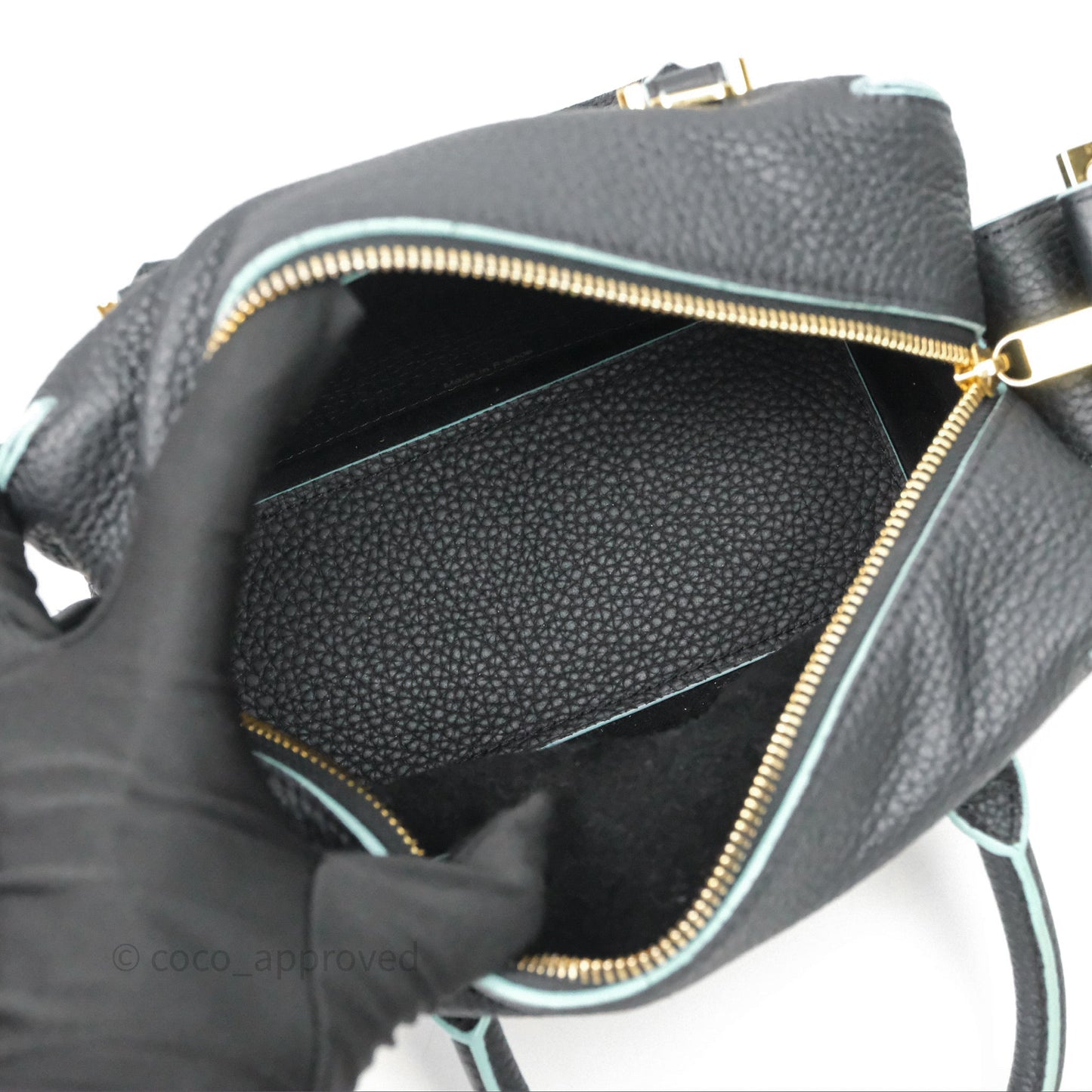 Delvaux Cool Box Mini Taurillon Soft Grained Calfskin Black