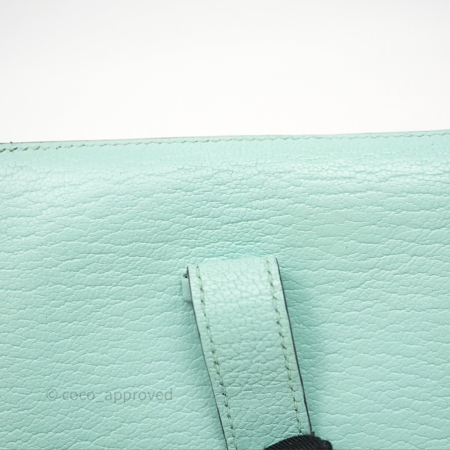 Hermes Bearn Compact Wallet Green Chevre Mysore Palladium Hardware