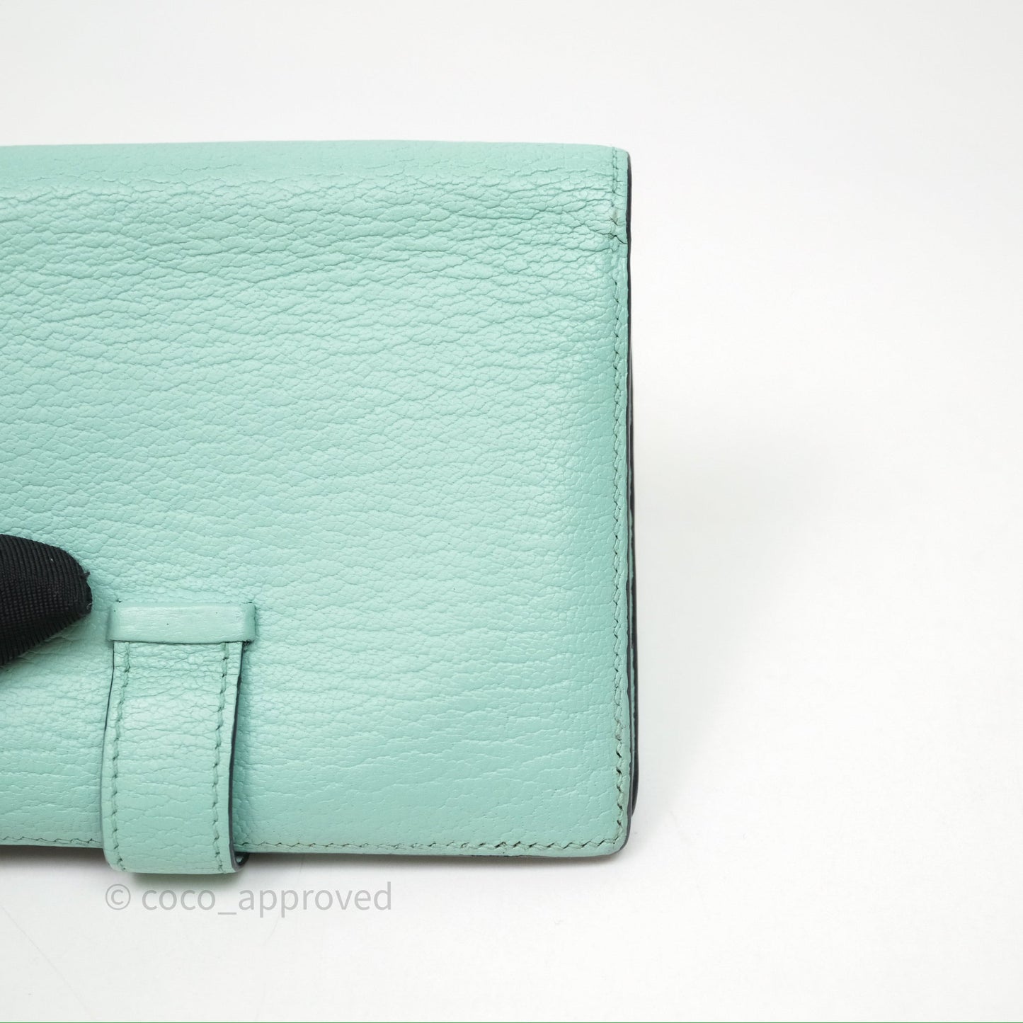 Hermes Bearn Compact Wallet Green Chevre Mysore Palladium Hardware