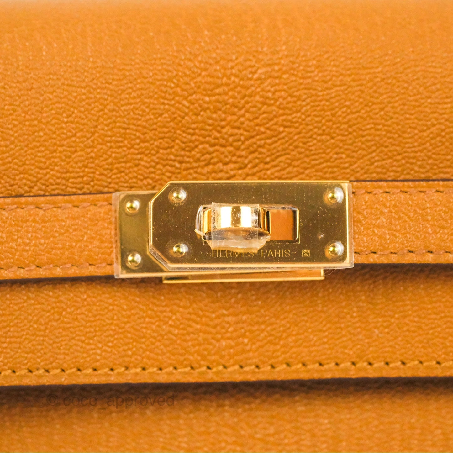 Hermès Kelly To Go Wallet Caramel Chevre Mysore Gold Hardware