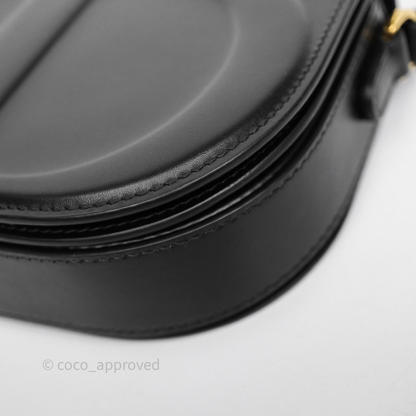 Christian Dior CD Signature Flap Bag with Chain Black CD-Embossed Box Calfskin