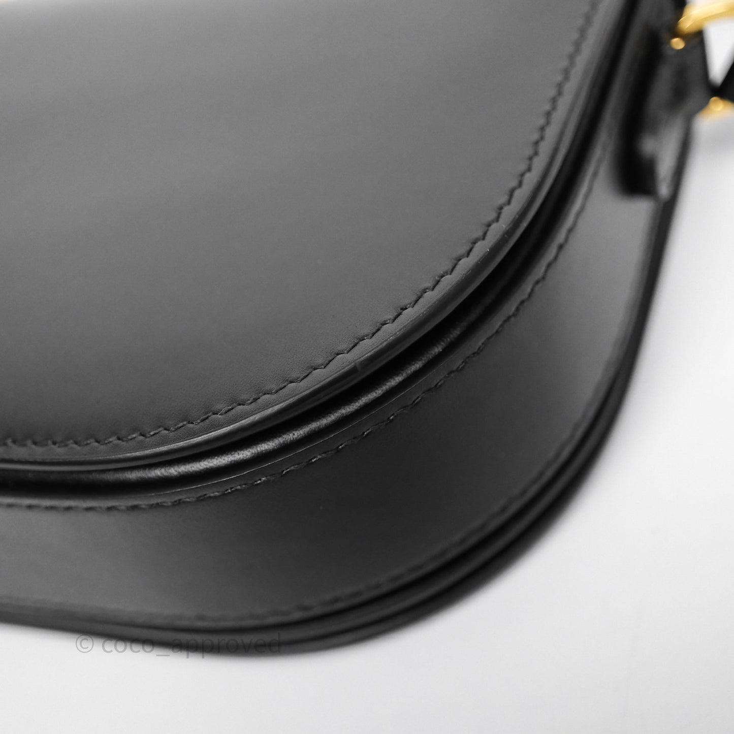Christian Dior CD Signature Flap Bag with Chain Black CD-Embossed Box Calfskin