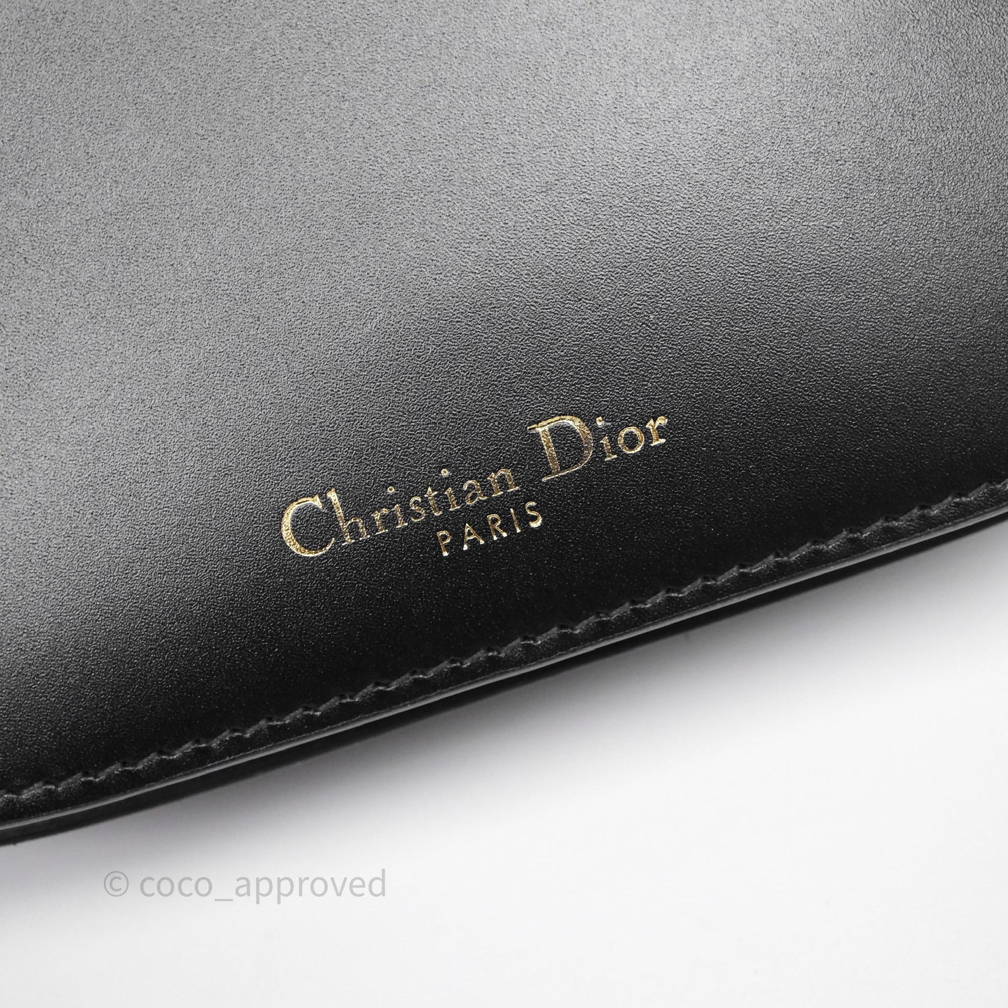 Christian Dior CD Signature Flap Bag with Chain Black CD-Embossed Box Calfskin
