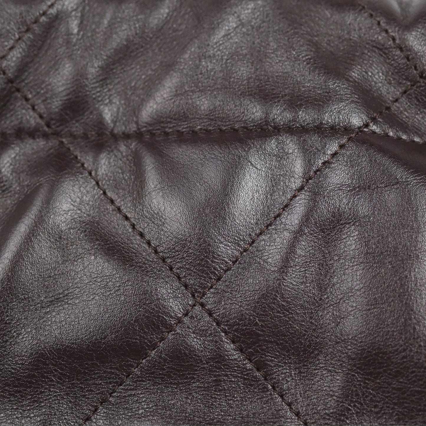 Chanel 22 Small Dark Brown Shiny Calfskin Aged Gold Hardware