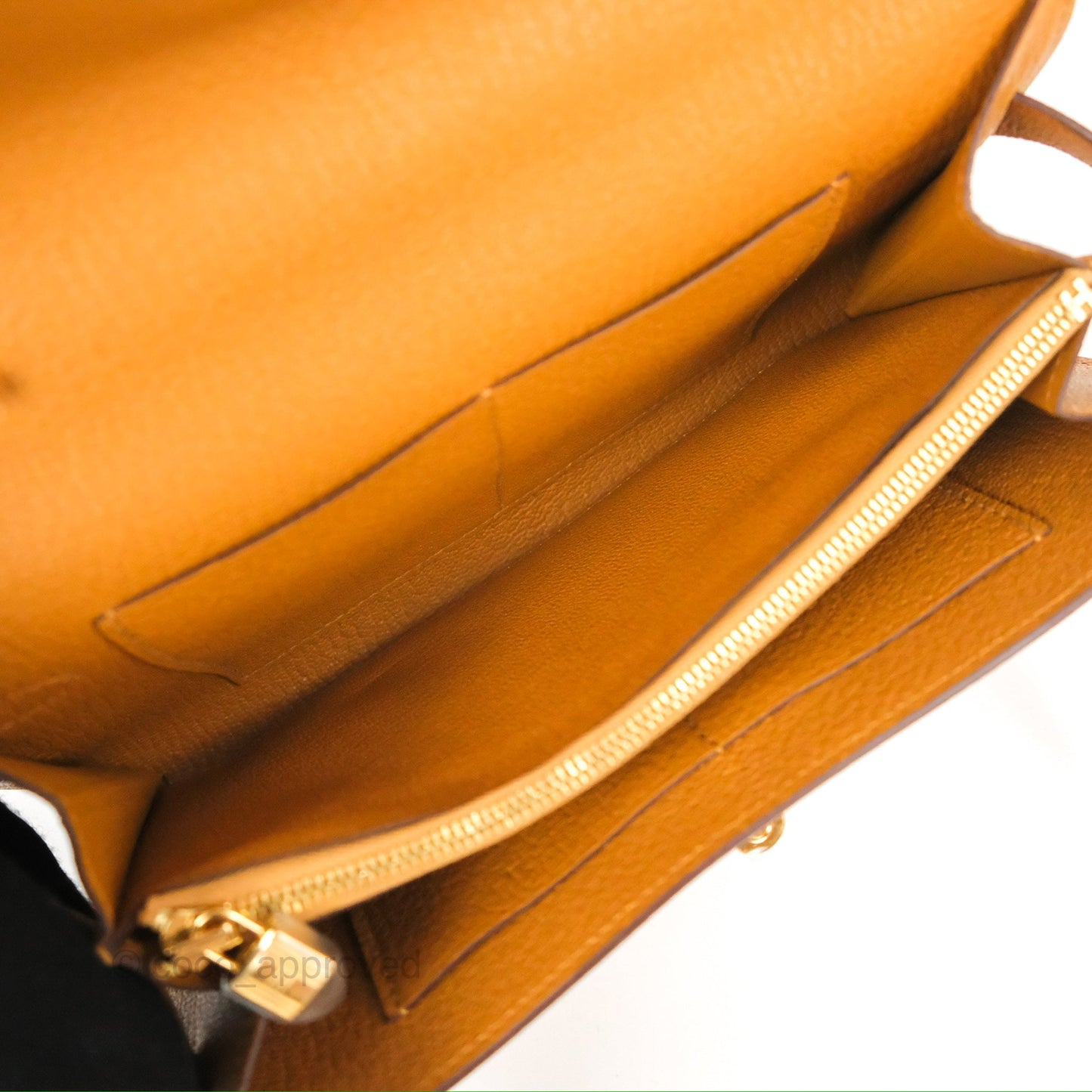 Hermès Kelly To Go Wallet Caramel Chevre Mysore Gold Hardware
