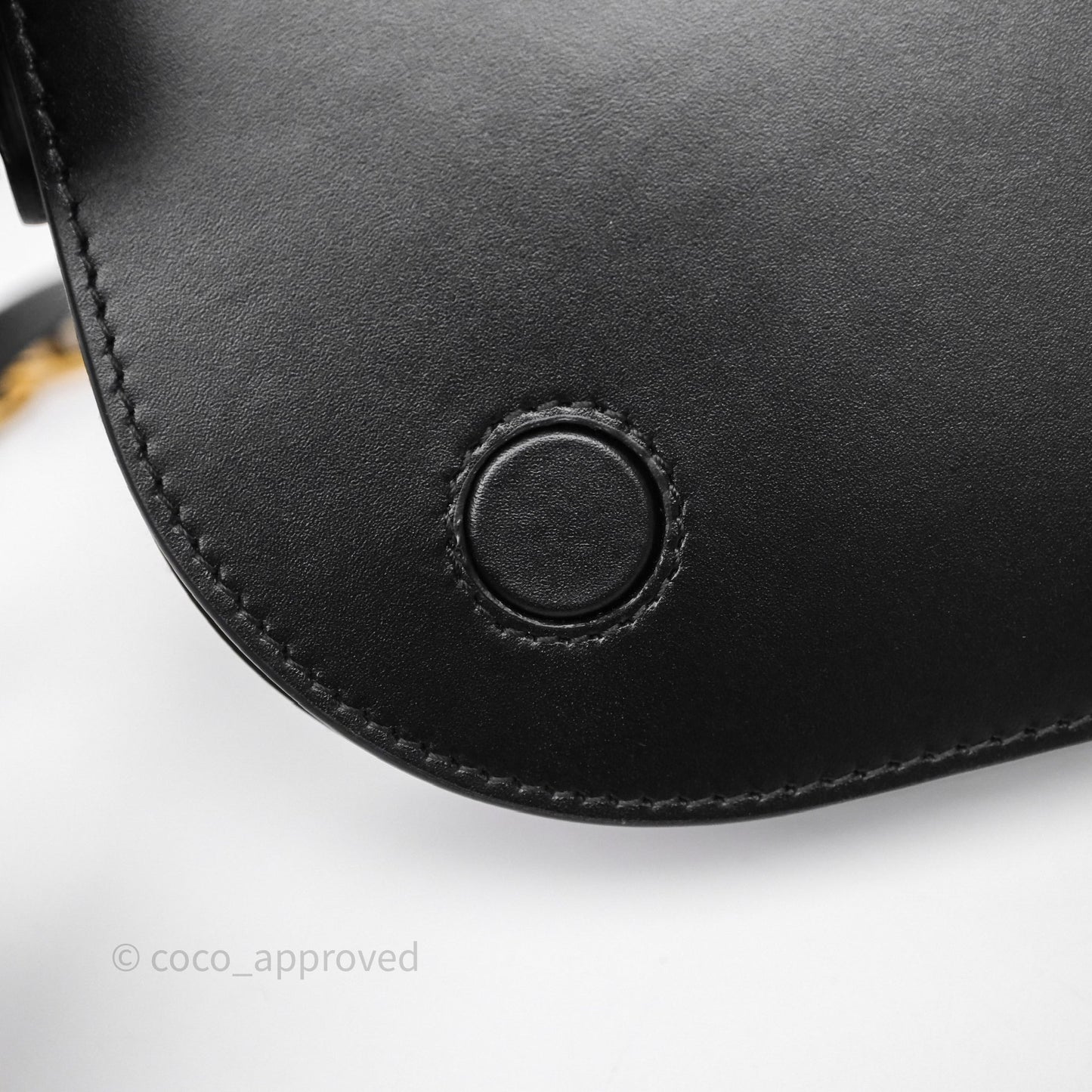 Christian Dior CD Signature Flap Bag with Chain Black CD-Embossed Box Calfskin