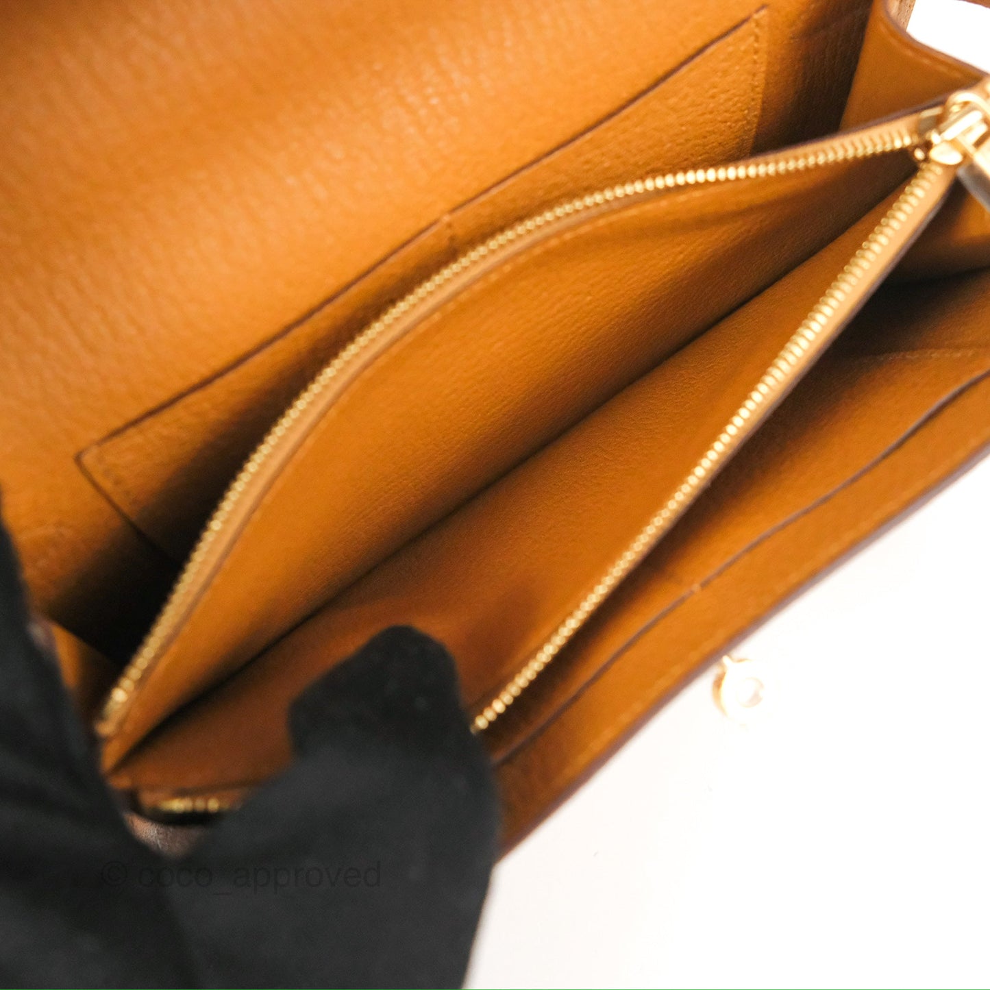 Hermès Kelly To Go Wallet Caramel Chevre Mysore Gold Hardware