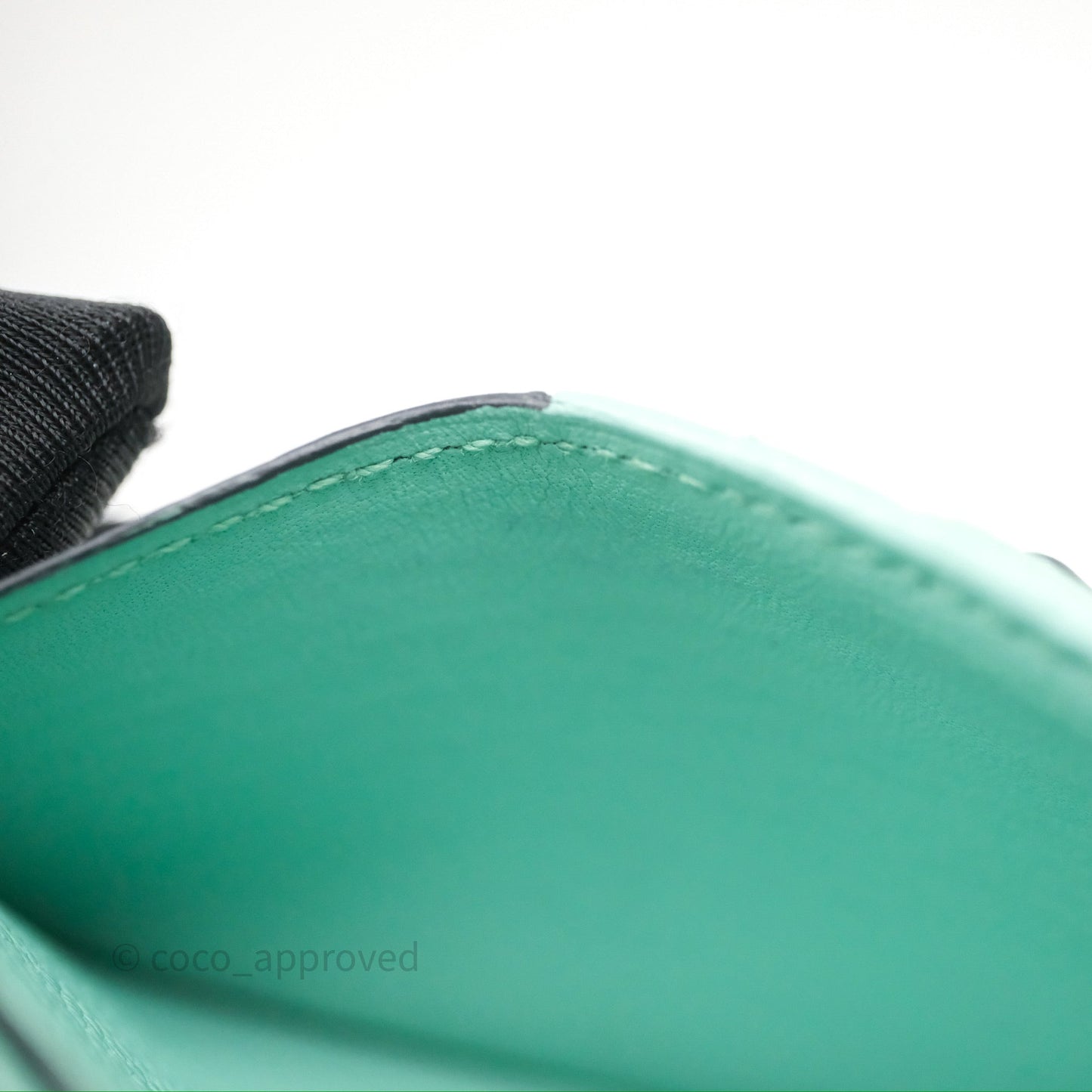 Hermes Bearn Compact Wallet Green Chevre Mysore Palladium Hardware