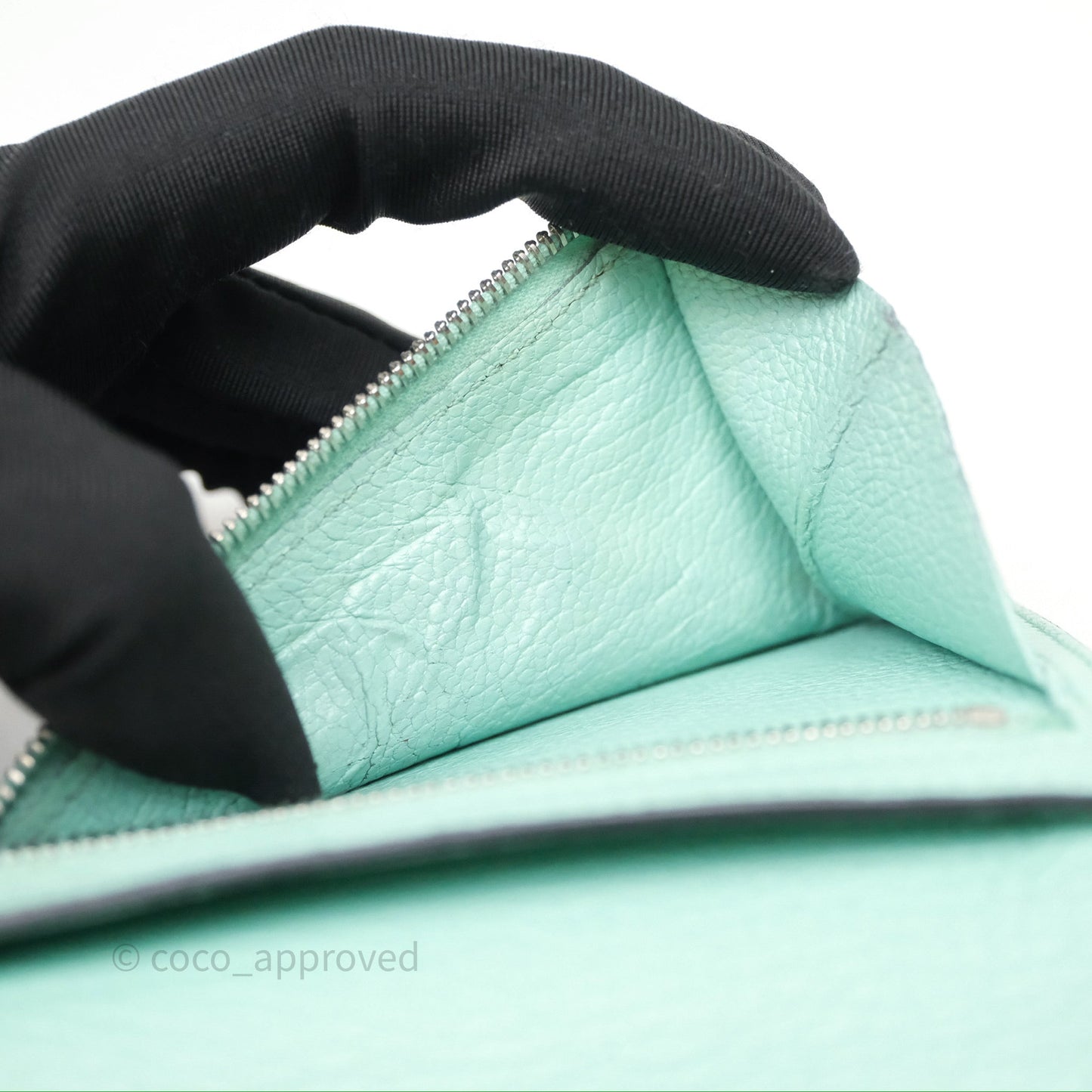 Hermes Bearn Compact Wallet Green Chevre Mysore Palladium Hardware