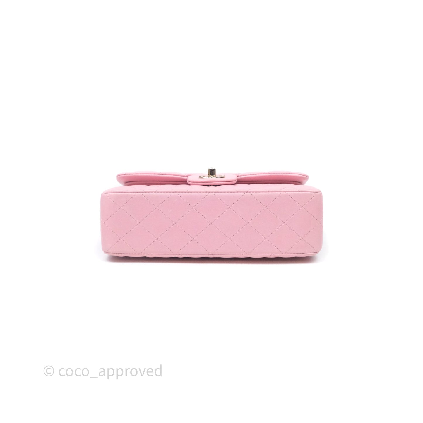 Chanel Small Classic Quilted Flap Pink Lambskin Gold Hardware