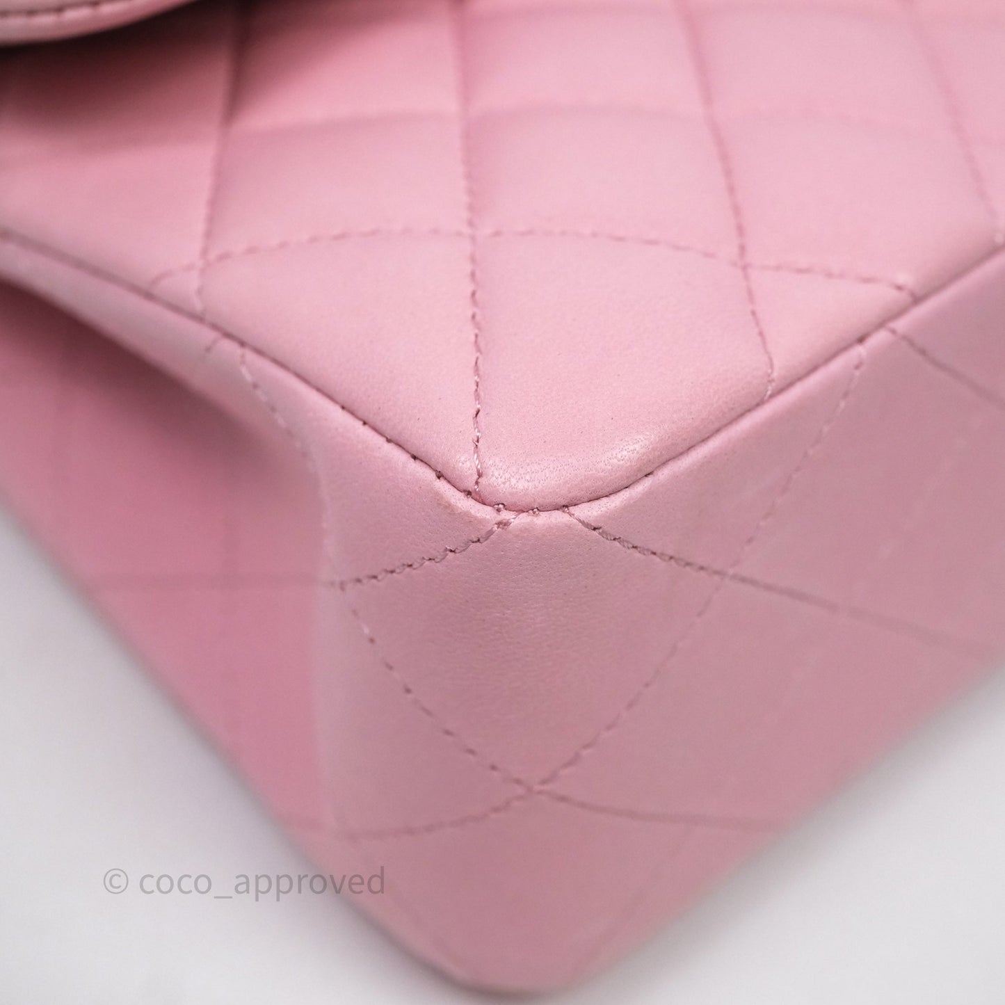 Chanel Small Classic Quilted Flap Pink Lambskin Gold Hardware