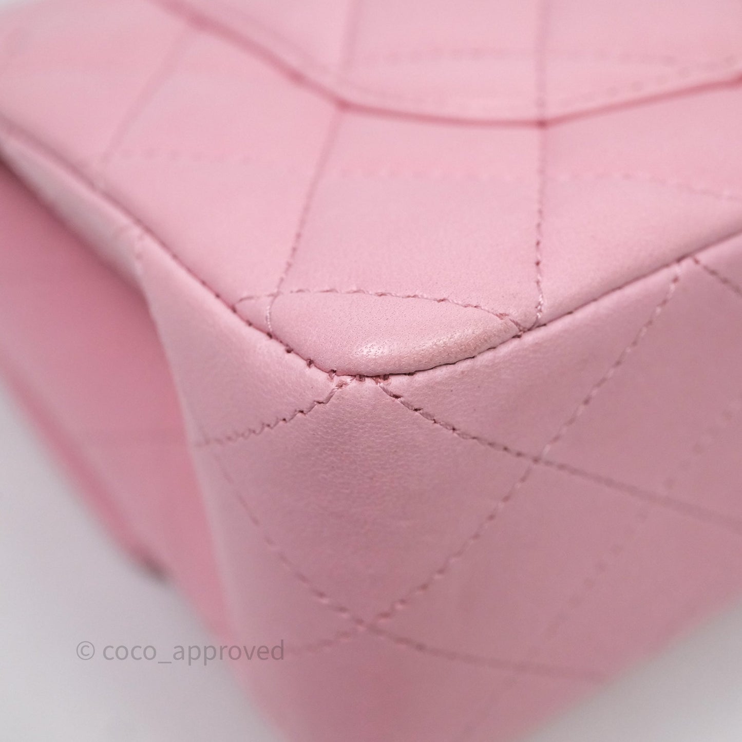 Chanel Small Classic Quilted Flap Pink Lambskin Gold Hardware