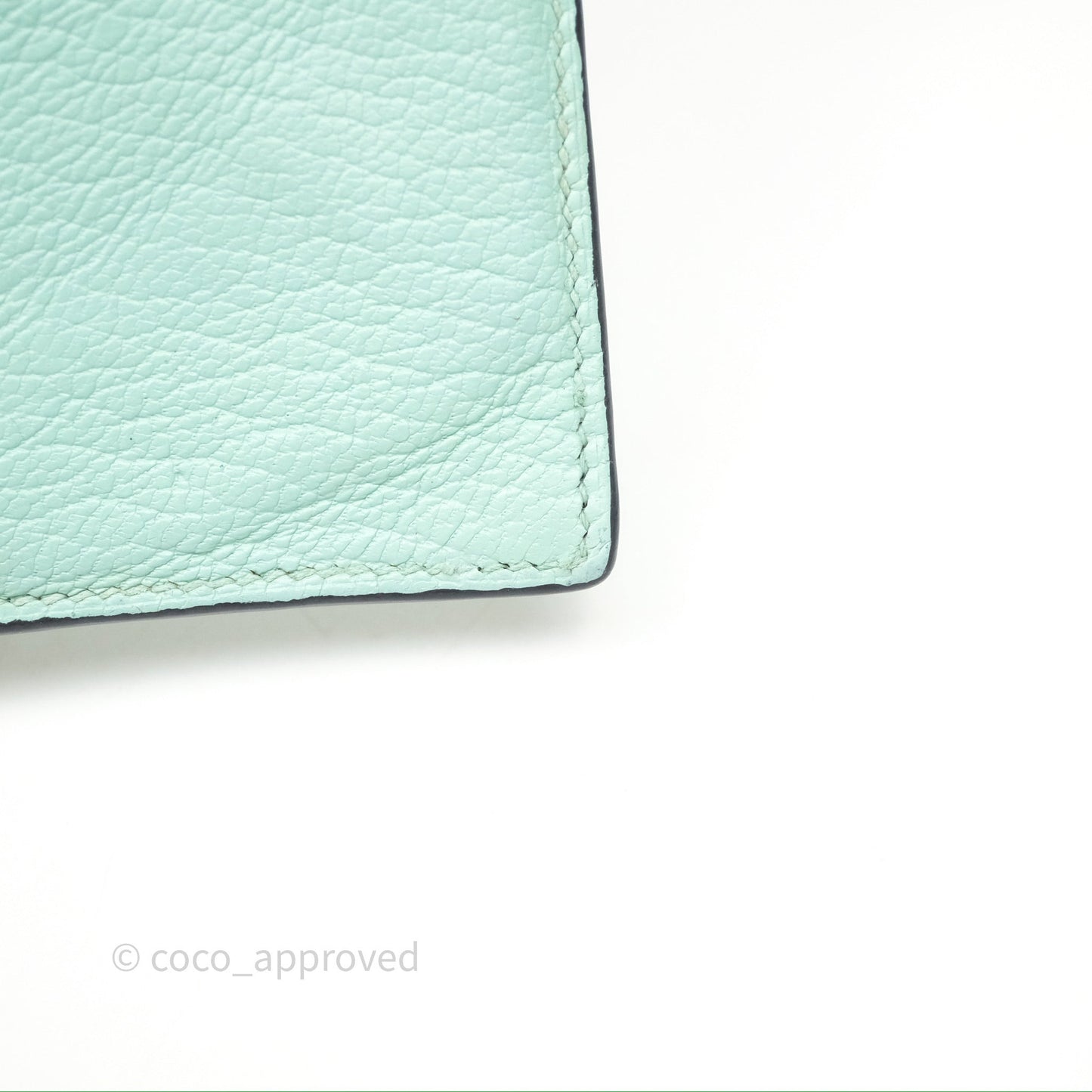 Hermes Bearn Compact Wallet Green Chevre Mysore Palladium Hardware