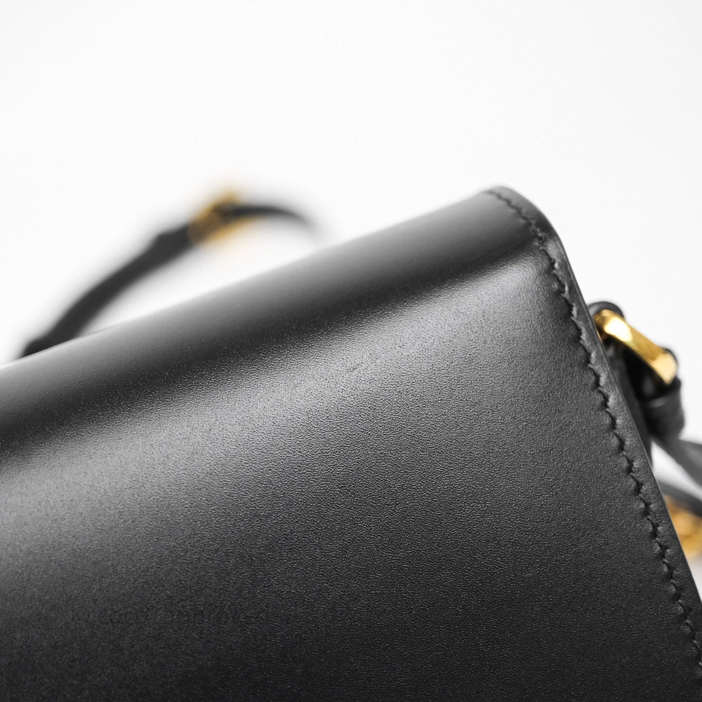 Christian Dior CD Signature Flap Bag with Chain Black CD-Embossed Box Calfskin