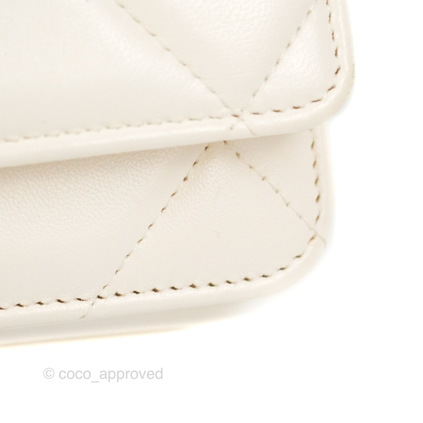 Chanel 19 Wallet on Chain WOC White Mixed Hardware