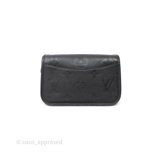 Louis Vuitton Diane Black Monogram Empreinte Leather