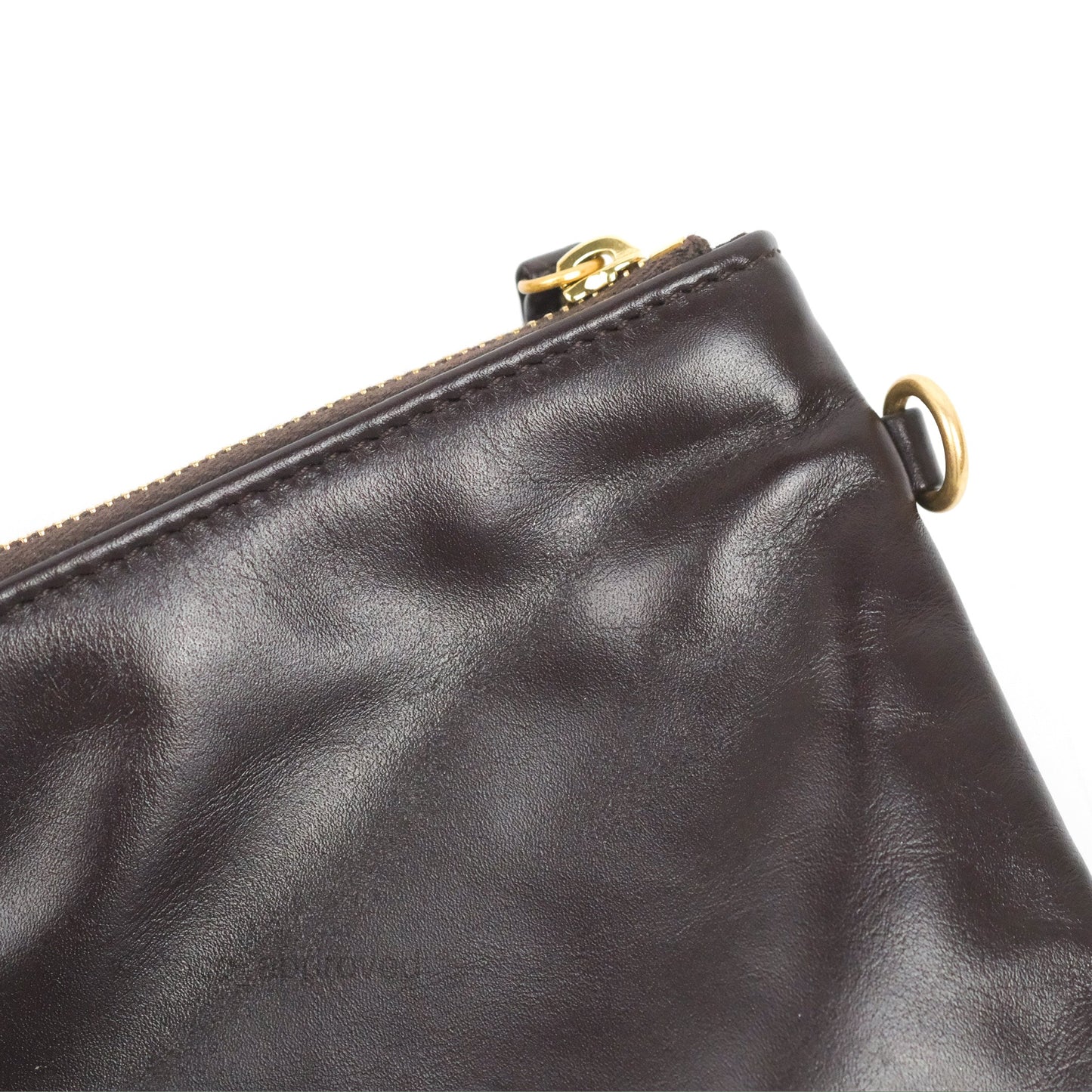 Chanel 22 Small Dark Brown Shiny Calfskin Aged Gold Hardware