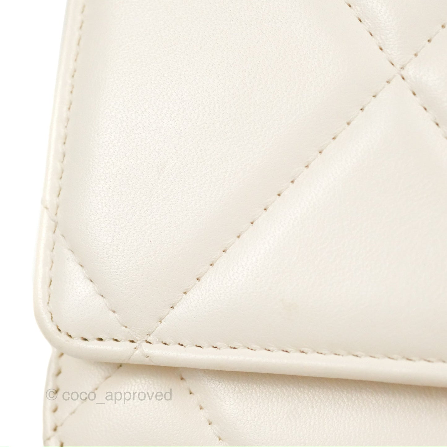 Chanel 19 Wallet on Chain WOC White Mixed Hardware