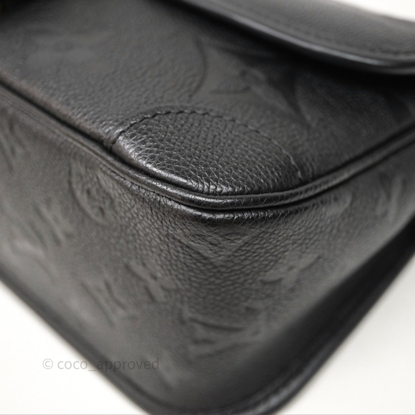 Louis Vuitton Diane Black Monogram Empreinte Leather