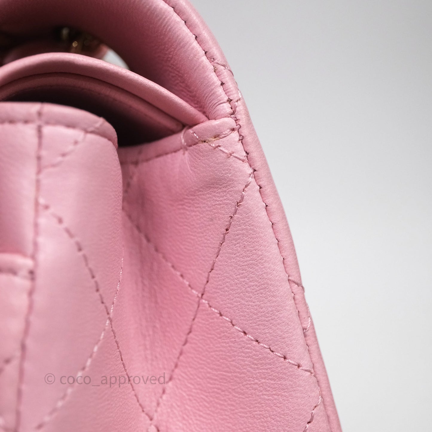 Chanel Small Classic Quilted Flap Pink Lambskin Gold Hardware