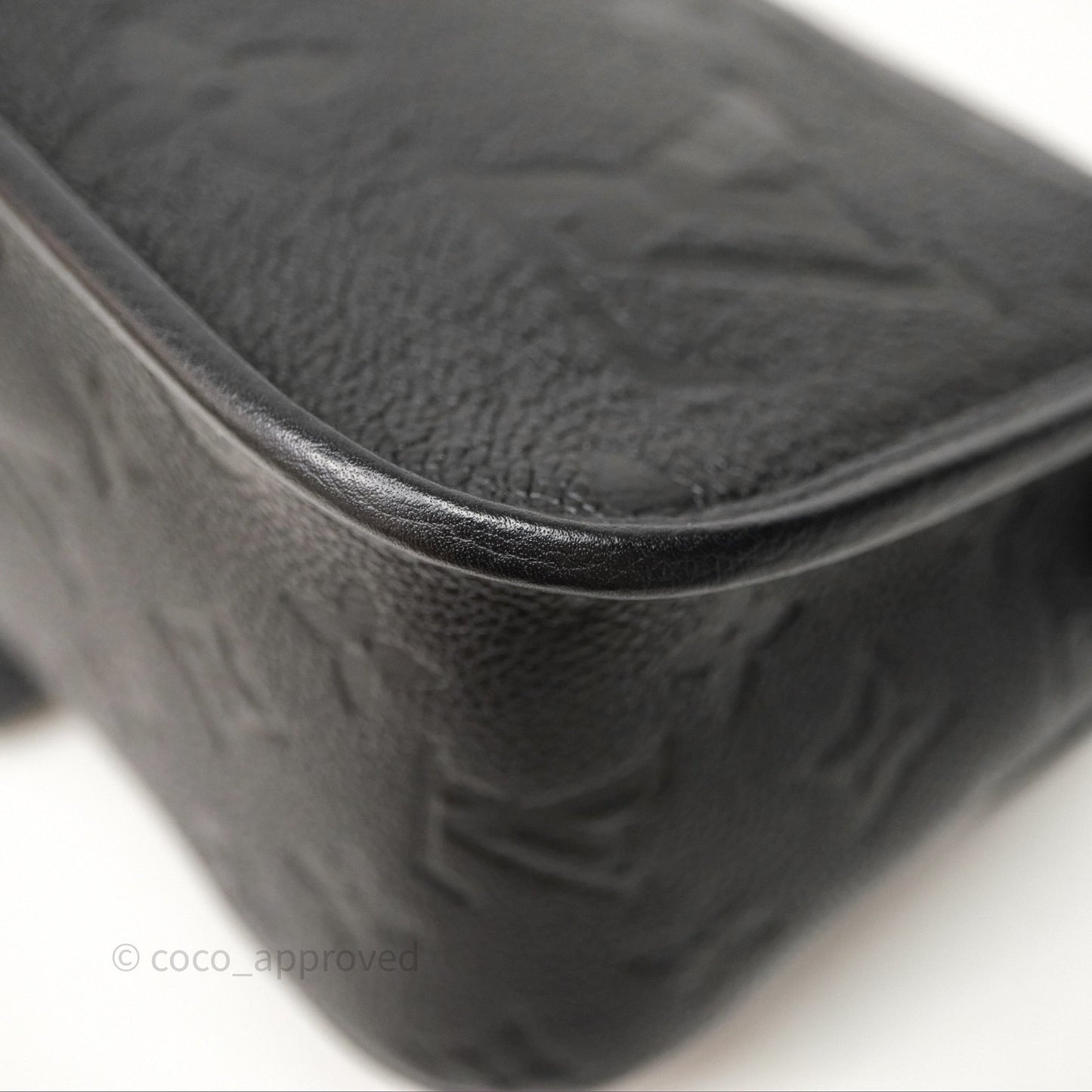 Louis Vuitton Diane Black Monogram Empreinte Leather