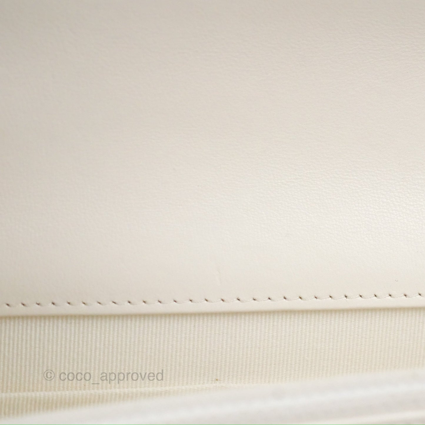 Chanel 19 Wallet on Chain WOC White Mixed Hardware