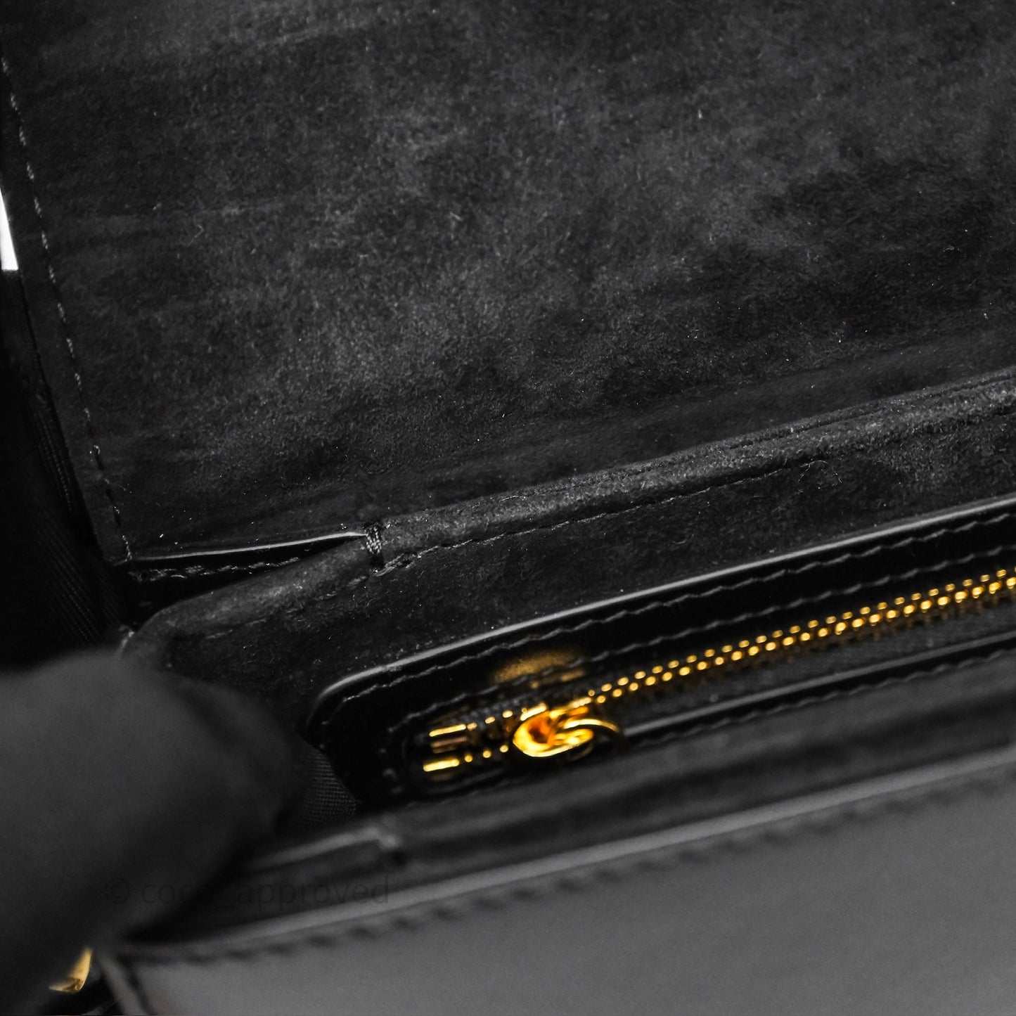 Christian Dior CD Signature Flap Bag with Chain Black CD-Embossed Box Calfskin