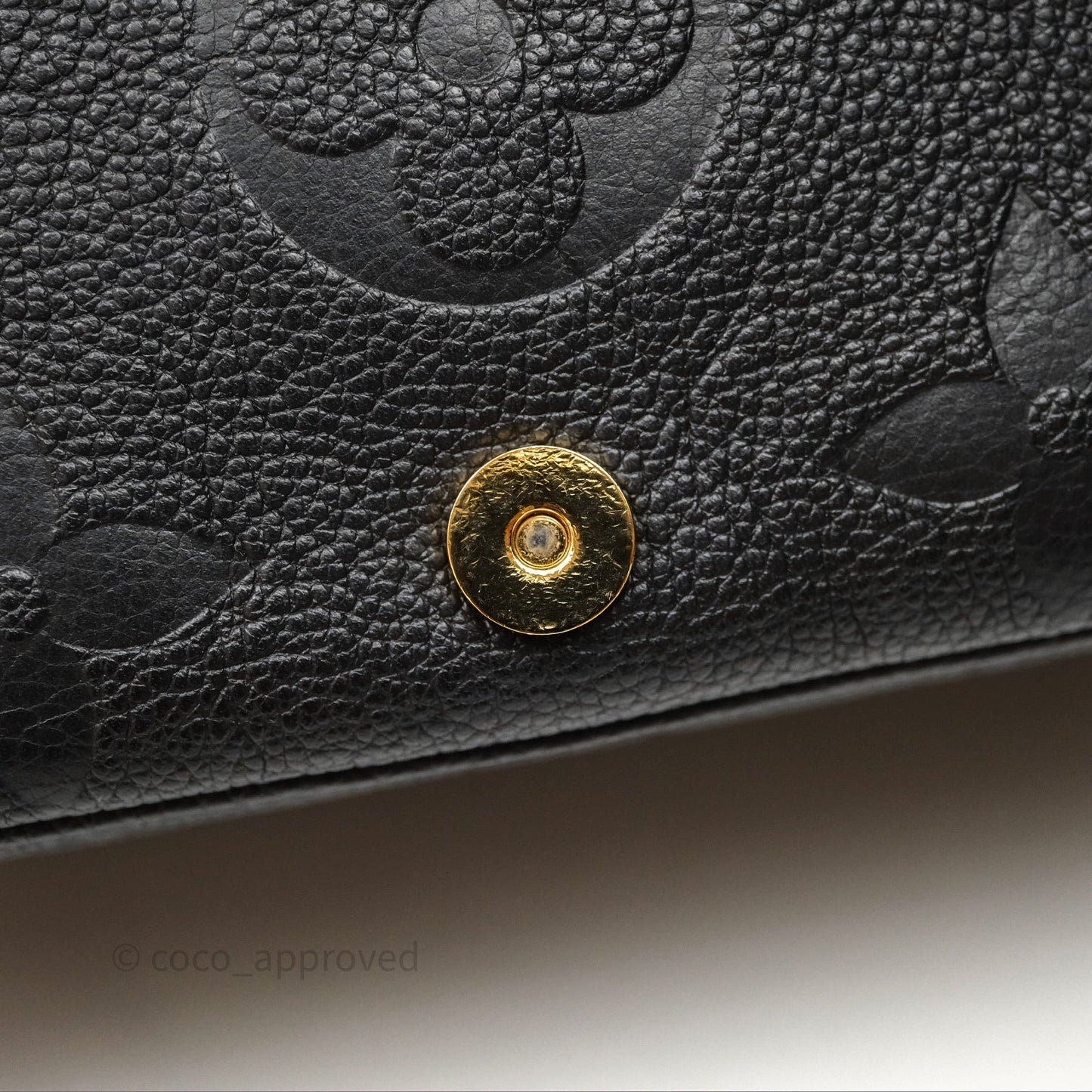 Louis Vuitton Diane Black Monogram Empreinte Leather