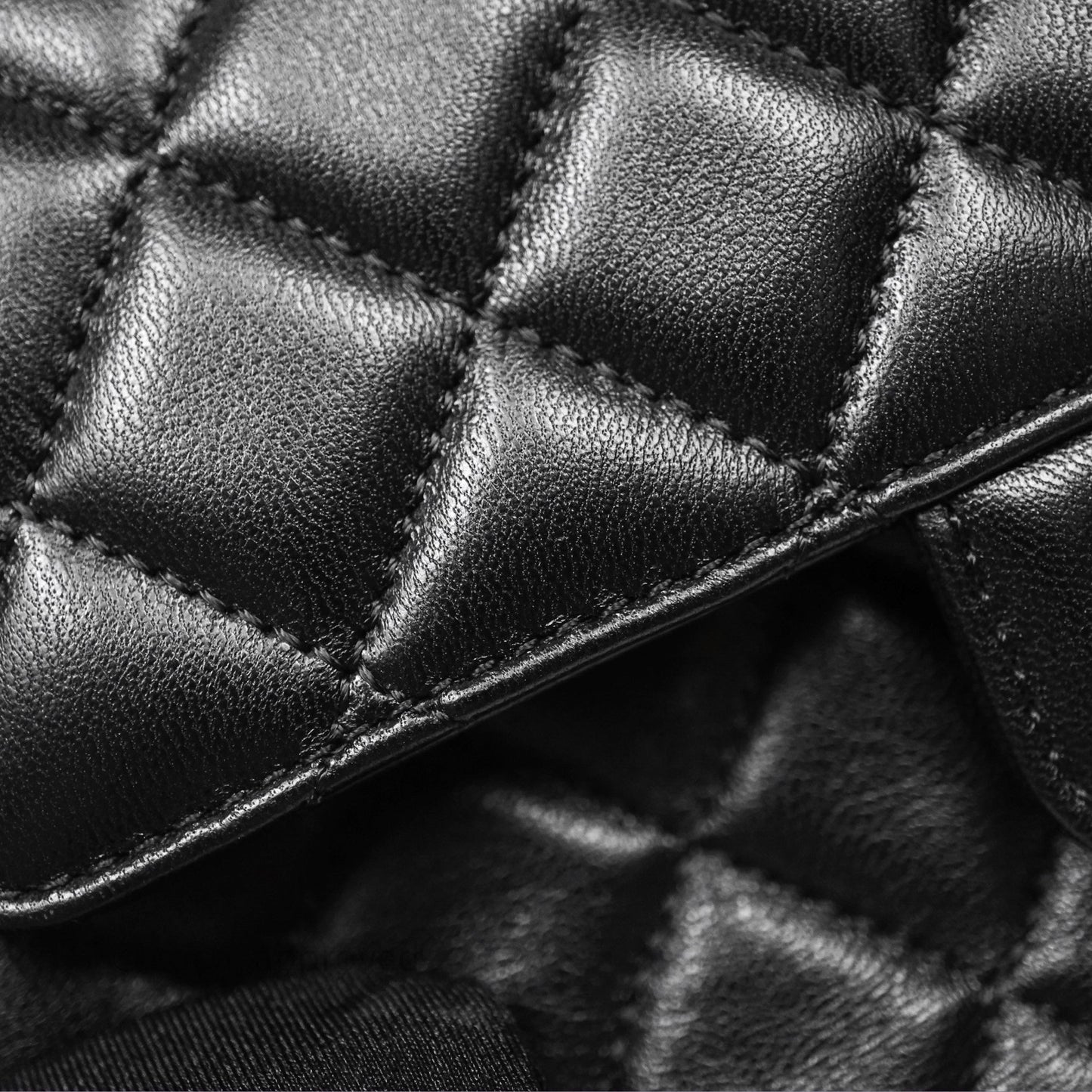 Chanel Top Handle Mini Rectangular Flap Bag Black Lambskin Aged Gold Hardware