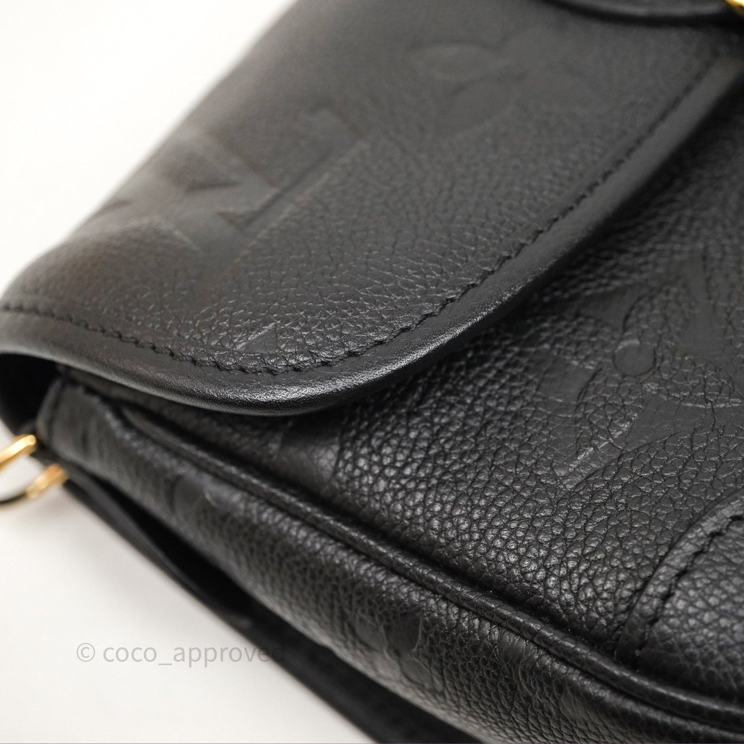 Louis Vuitton Diane Black Monogram Empreinte Leather