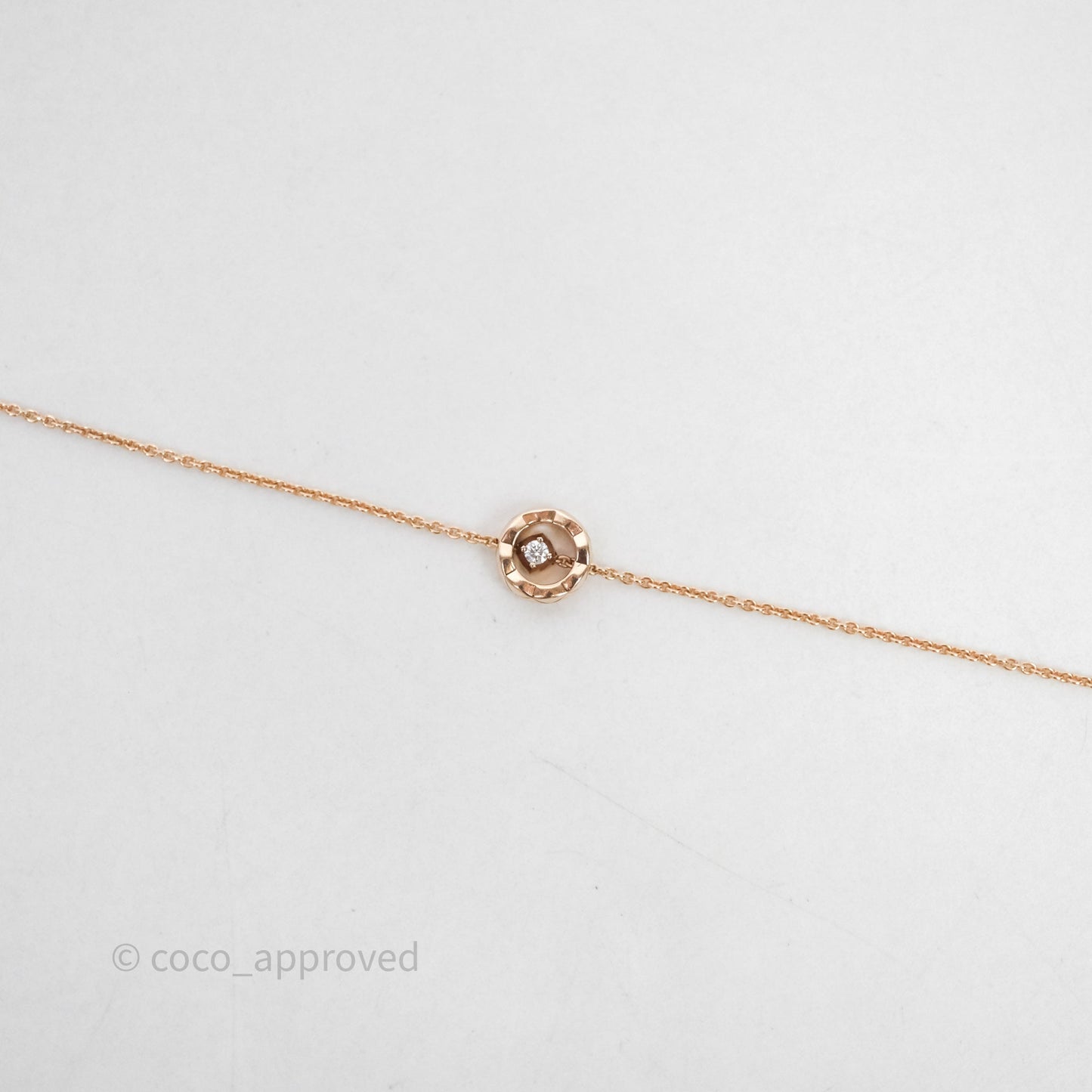 Chanel Coco Crush Bracelet 18K Diamond Beige Gold Hardware