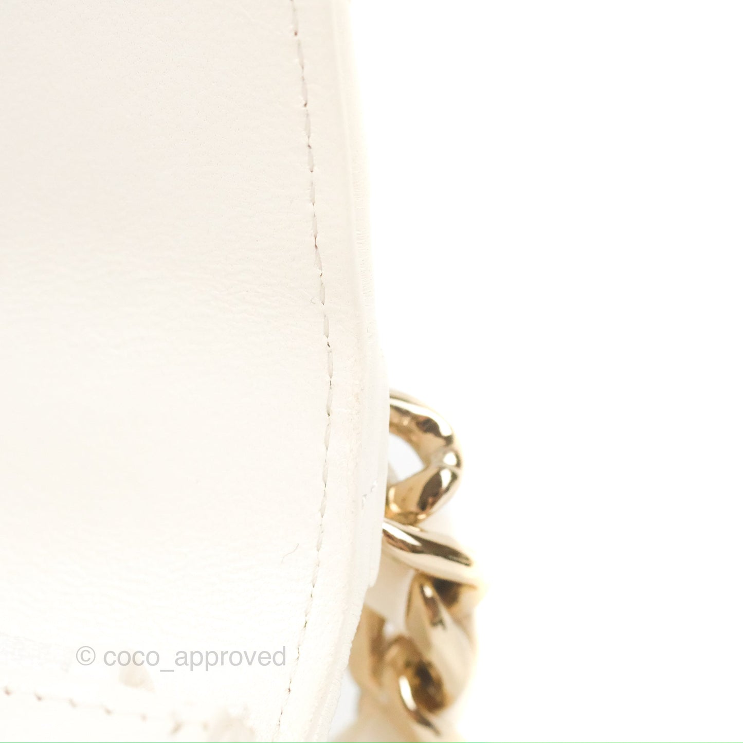 Chanel 19 Wallet on Chain WOC White Mixed Hardware
