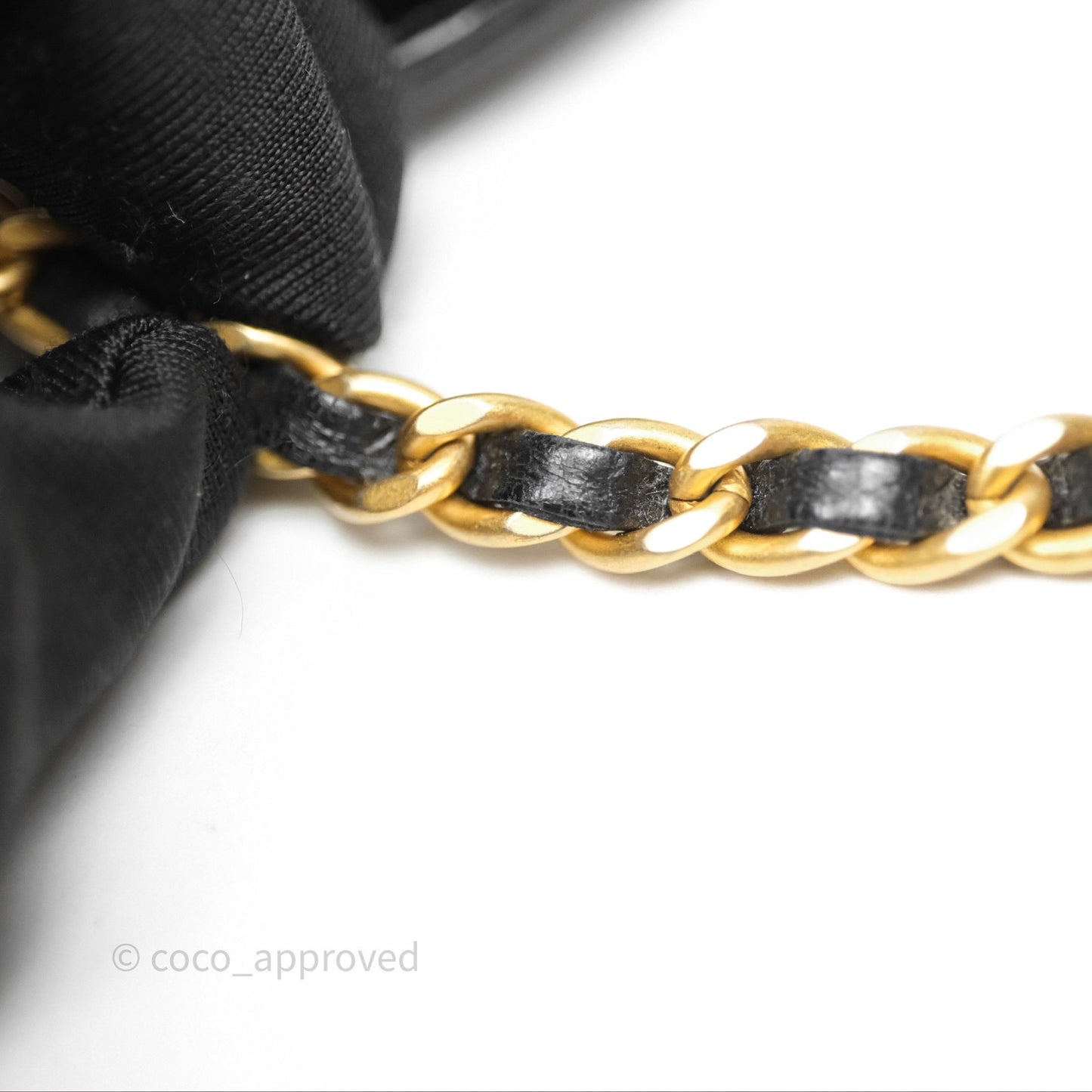 Chanel Kelly Bag Quilted Black Shiny Crumpled Calfskin Aged Gold Hardware