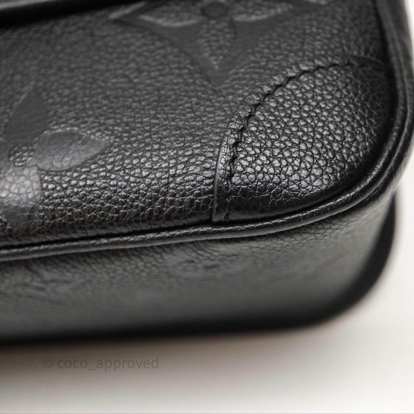 Louis Vuitton Diane Black Monogram Empreinte Leather