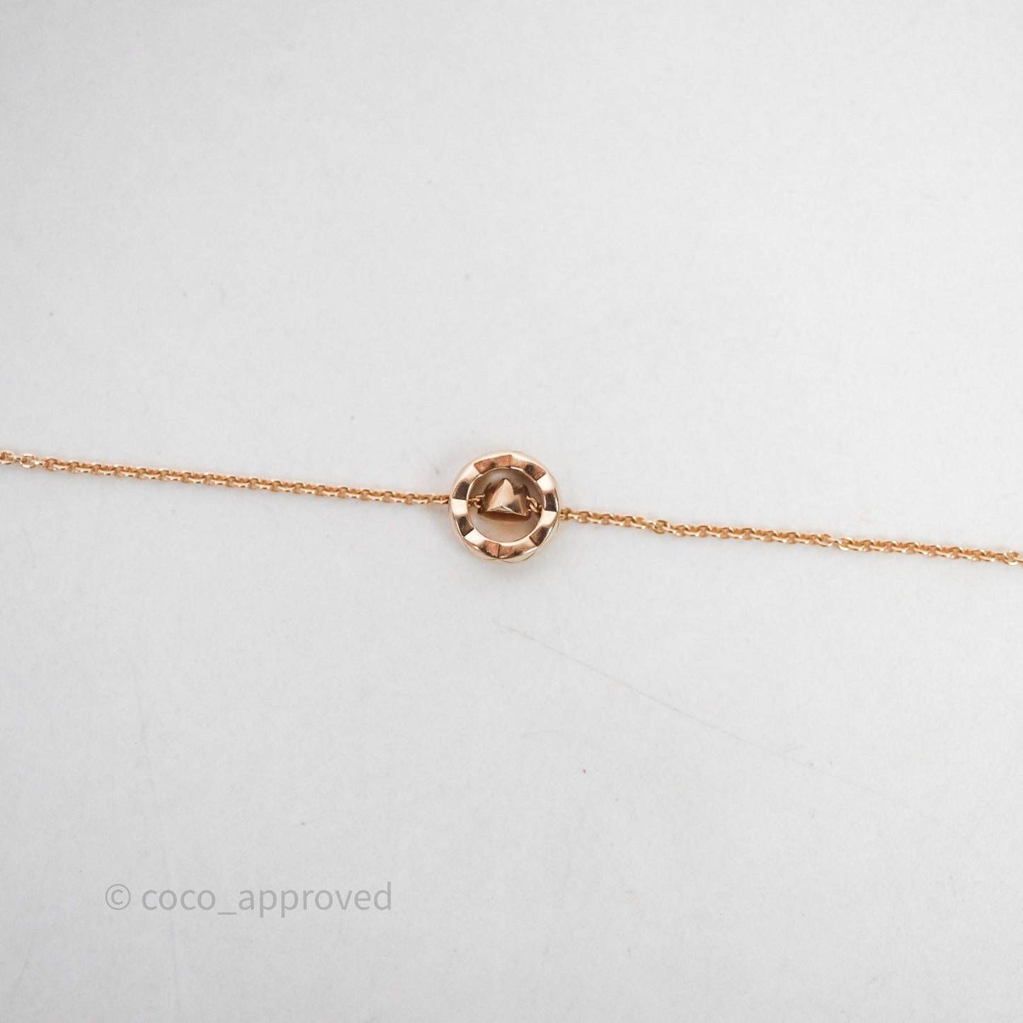 Chanel Coco Crush Bracelet 18K Diamond Beige Gold Hardware