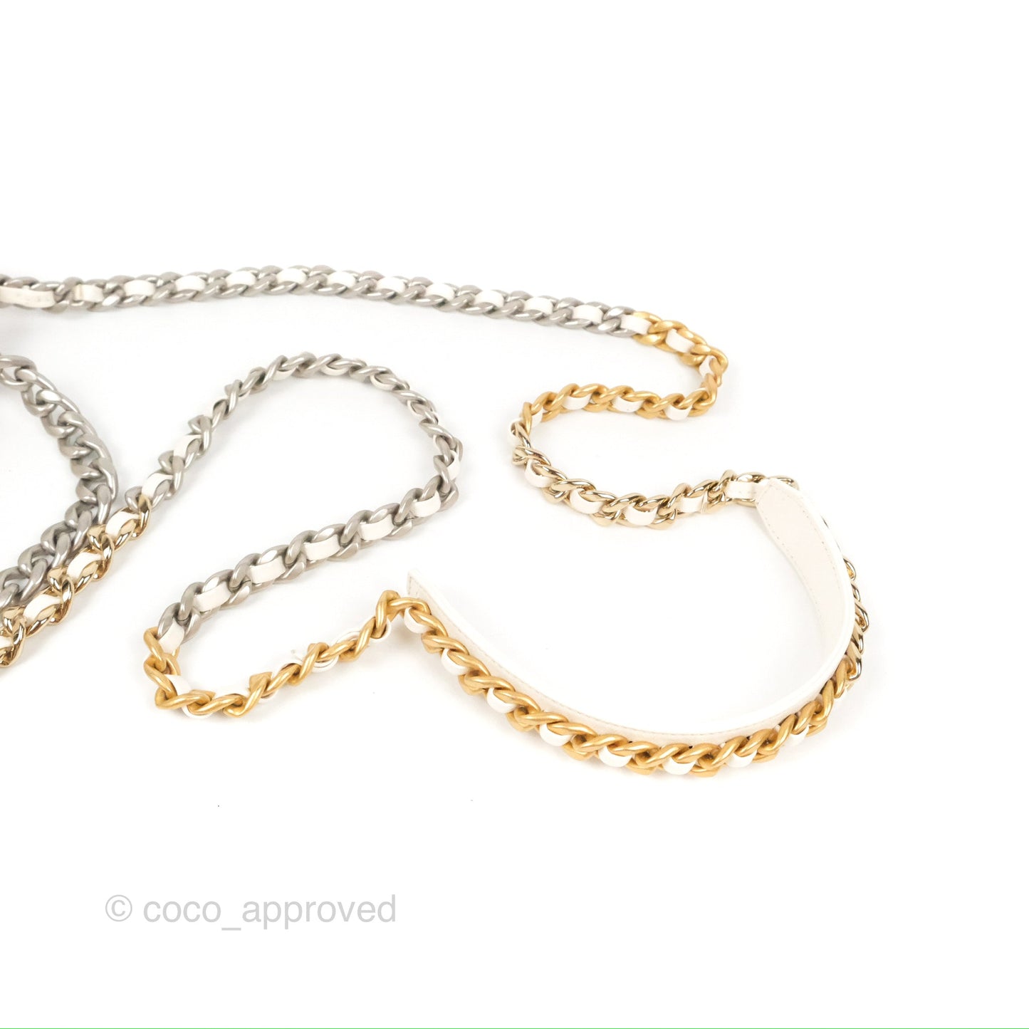 Chanel 19 Wallet on Chain WOC White Mixed Hardware