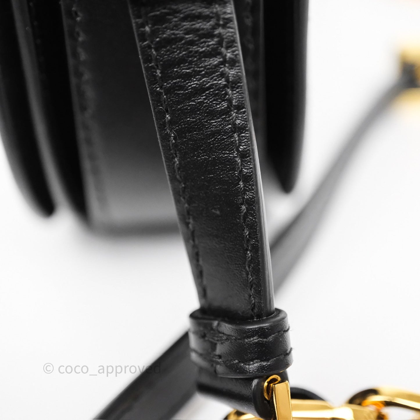 Christian Dior CD Signature Flap Bag with Chain Black CD-Embossed Box Calfskin