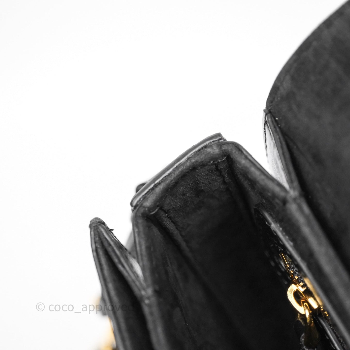 Christian Dior CD Signature Flap Bag with Chain Black CD-Embossed Box Calfskin