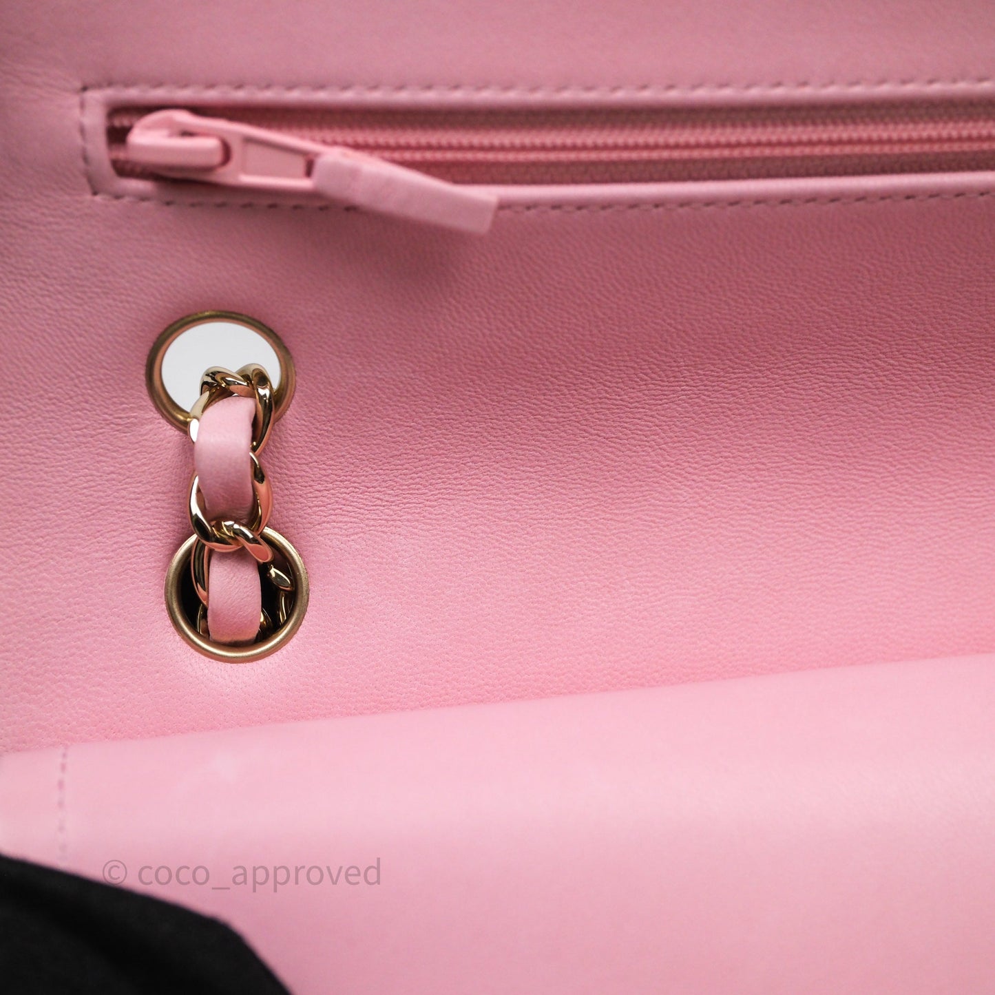 Chanel Small Classic Quilted Flap Pink Lambskin Gold Hardware